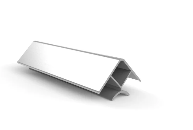 Puntera Zocalo Pvc 100mm Aluminio Cepillado
