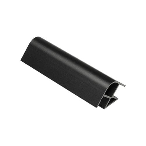 Union Zocalo 120mm 90° Aluminio Negro