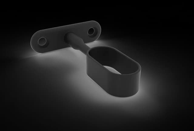 Soporte Central Anodizado Negro