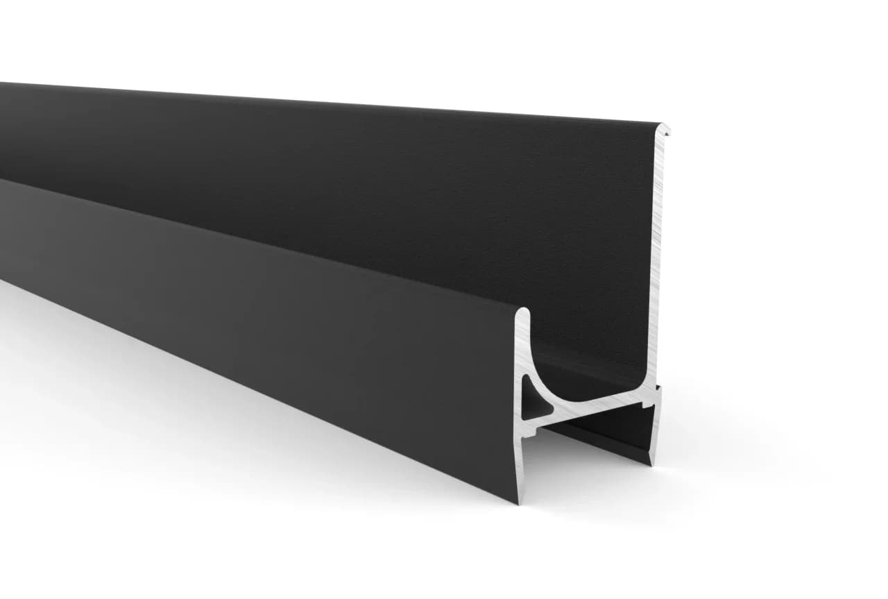 Perfil Manija "MHT" x 3 mts Negro